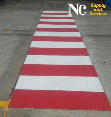 รับตีเส้นจราจร ตีเส้นในโรงงาน งานสัญลักษณ์จราจร